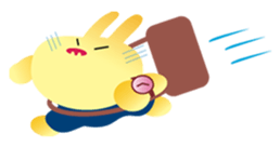 " The Rabbit " who works sticker #1746387