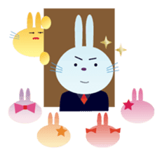 " The Rabbit " who works sticker #1746396