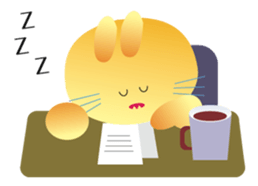 " The Rabbit " who works sticker #1746397