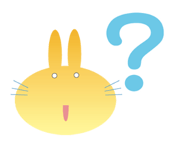 " The Rabbit " who works sticker #1746400