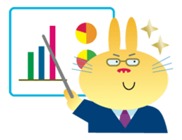 " The Rabbit " who works sticker #1746403