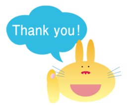 " The Rabbit " who works sticker #1746409