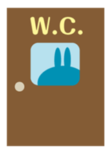 " The Rabbit " who works sticker #1746418
