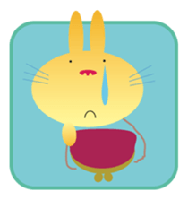 " The Rabbit " who works sticker #1746420