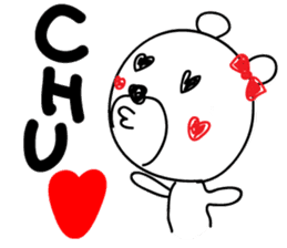 Flirts polar bear! Ms. Shiro-ko sticker #1746589