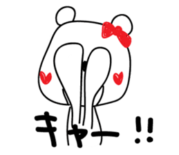 Flirts polar bear! Ms. Shiro-ko sticker #1746609