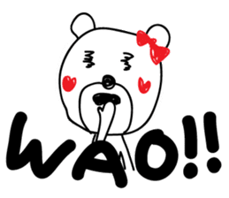 Flirts polar bear! Ms. Shiro-ko sticker #1746610
