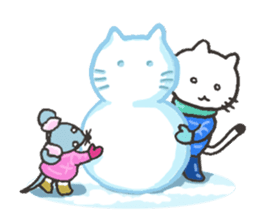 Mr.Cat's "Christmas" and "The New year" sticker #1746698