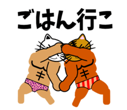 Macho cat dancer sticker #1747025