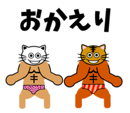 Macho cat dancer sticker #1747030