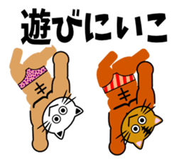 Macho cat dancer sticker #1747049