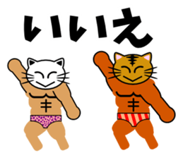 Macho cat dancer sticker #1747052