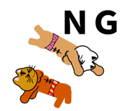 Macho cat dancer sticker #1747056