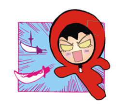 RED PACO ( Kung Fu style ) sticker #1747293