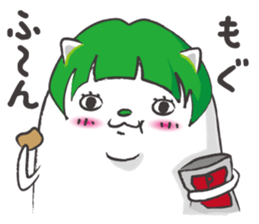 mash-chan of a cat sticker #1747995