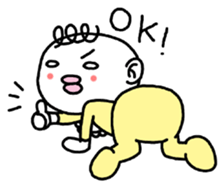 The baby who is the white of eyes sticker #1748202