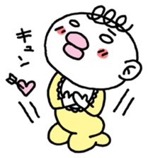 The baby who is the white of eyes sticker #1748211