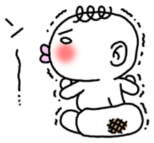 The baby who is the white of eyes sticker #1748219