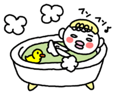 The baby who is the white of eyes sticker #1748220