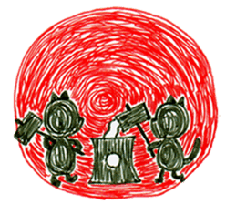 Heartwarm Cat sticker #1749656