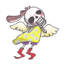 Skeleton Uhbe-san  (2) sticker #1750187