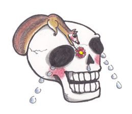 Skeleton Uhbe-san  (2) sticker #1750188