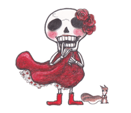 Skeleton Uhbe-san  (2) sticker #1750190
