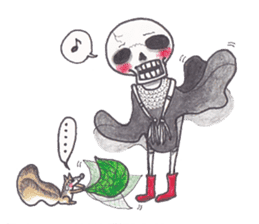 Skeleton Uhbe-san  (2) sticker #1750192