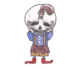 Skeleton Uhbe-san  (2) sticker #1750200