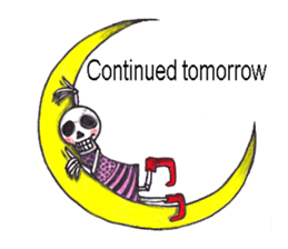 Skeleton Uhbe-san  (2) sticker #1750206