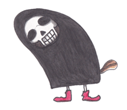 Skeleton Uhbe-san  (2) sticker #1750213