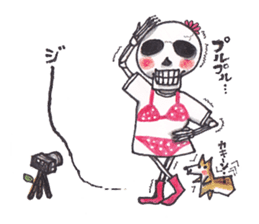 Skeleton Uhbe-san  (2) sticker #1750217