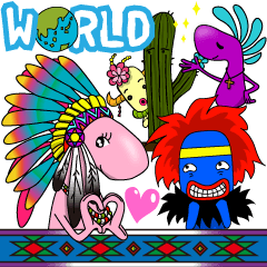 Kokopelli & Kachina friends WORLD ver.