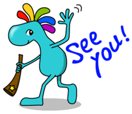 Kokopelli & Kachina friends WORLD ver. sticker #1750708