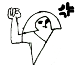 white x black sticker sticker #1750912