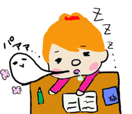 High school girl and warden sticker #1752186