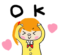 High school girl and warden sticker #1752187