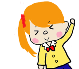 High school girl and warden sticker #1752191