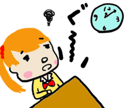 High school girl and warden sticker #1752196