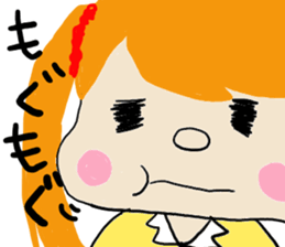 High school girl and warden sticker #1752202