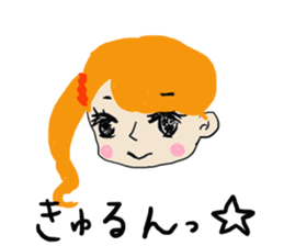 High school girl and warden sticker #1752211