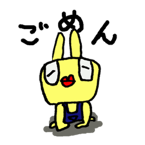 lips rabbit sticker #1752603