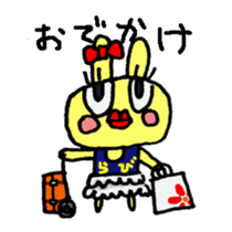 lips rabbit sticker #1752609