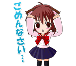 Tsundere Girl Amamiya Momo with Necomimi sticker #1753228