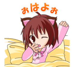 Tsundere Girl Amamiya Momo with Necomimi sticker #1753249