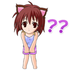 Tsundere Girl Amamiya Momo with Necomimi sticker #1753252