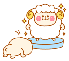 Animals in New year / End of year sticker #1753365