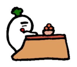 New Year from Christmas radish Taro sticker #1754659