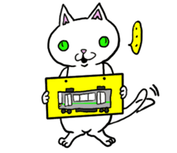 trouble cat komaneko-chan and mr10000yen sticker #1754725