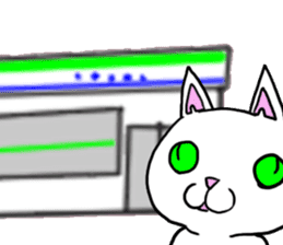 trouble cat komaneko-chan and mr10000yen sticker #1754726
